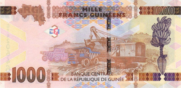 (891) ** PNew (PN48d) Guinea -1000 Francs (2022)